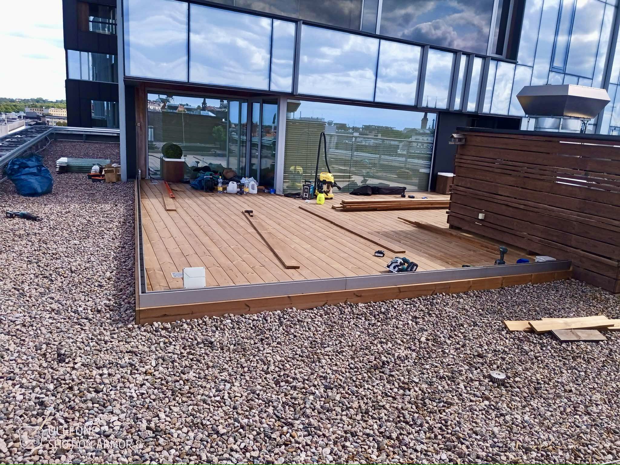 Terrassipiirde paigaldamine